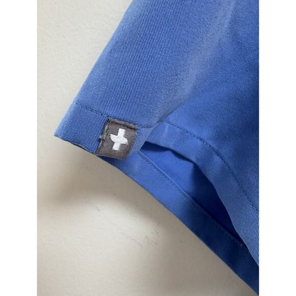 Figs Technical Collection Scrub Top Women’s Large Blue V-Neck Pocket Nursing Med - Picture 5 of 5